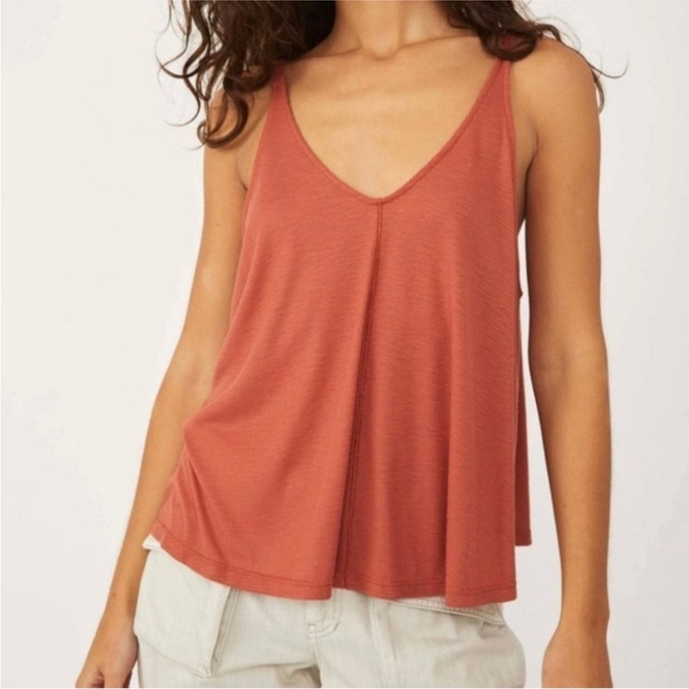 Free People Dani Tank in Wind Blush Size M